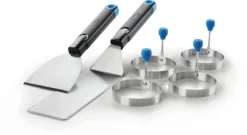 NAPOLEON Frühstücksset (4 Universalringe Für Spiegelei & Co. Und 2 Planchaspatel) (70055)