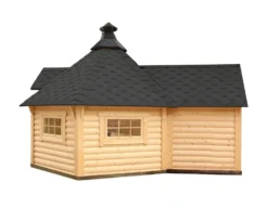 Wolff Finnhaus Grillkota 9 De Luxe Mit Anbau