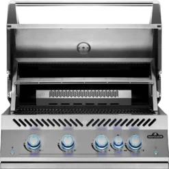 NAPOLEON 700-Series 32", Edelstahl, Einbau, Inkl. Drehspieß -Webe Grill Geschaft BIG32RB Grillhead Str Open KnobsOff Lit WarmingRackF 1