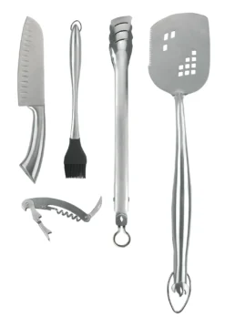NAPOLEON 5-teiliges Grillbesteck Set Edelstahl (70031)