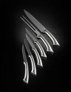 NAPOLEON 6-teiliges Messer Set Edelstahl (55206) -Webe Grill Geschaft NAPOLEON PRO Messer Set 4 2 3