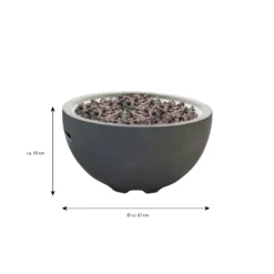 Gas Feuerstelle Nantucket Aus Faserbeton In Betonoptik Grau 11 Gas Feuerstelle Nantucket Aus Faserbeton In Betonoptik Grau -Webe Grill Geschaft OFG116 Nantucket Measurement