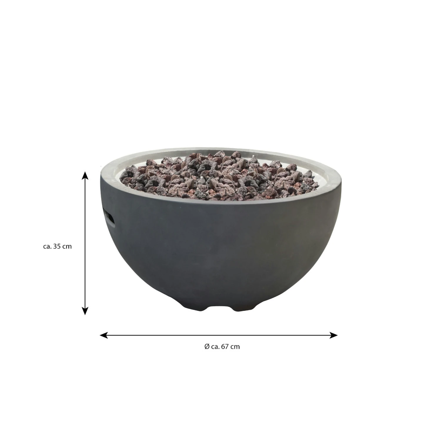 Gas Feuerstelle Nantucket Aus Faserbeton In Betonoptik Grau 6 Gas Feuerstelle Nantucket Aus Faserbeton In Betonoptik Grau – Bild 6