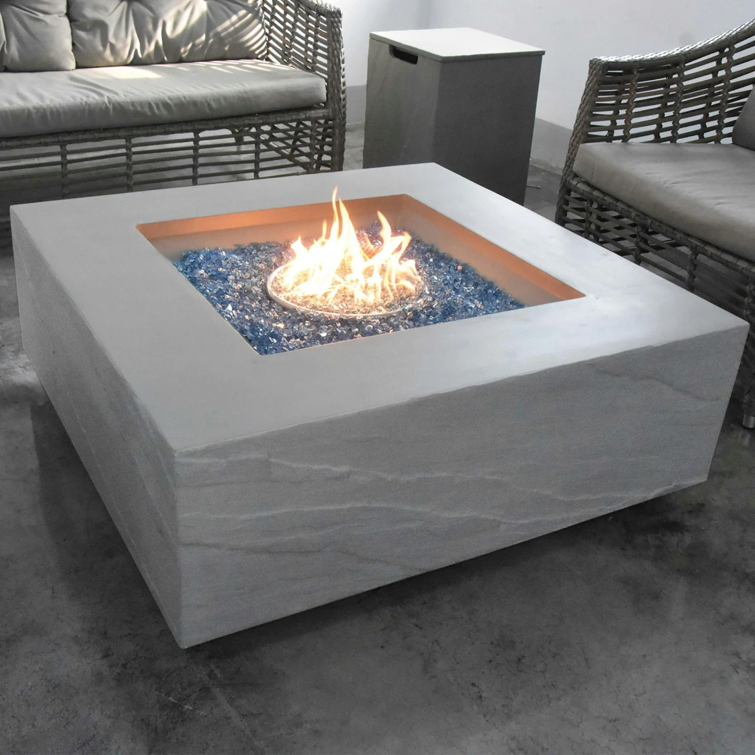 Gas Feuerstelle Carpertee Sandstein-Optik Grau 2 Gas Feuerstelle Carpertee Sandstein-Optik Grau – Bild 2