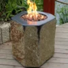 Gardenforma Gas Feuerstelle Derby Aus Basalt Naturstein Schwarz/braun