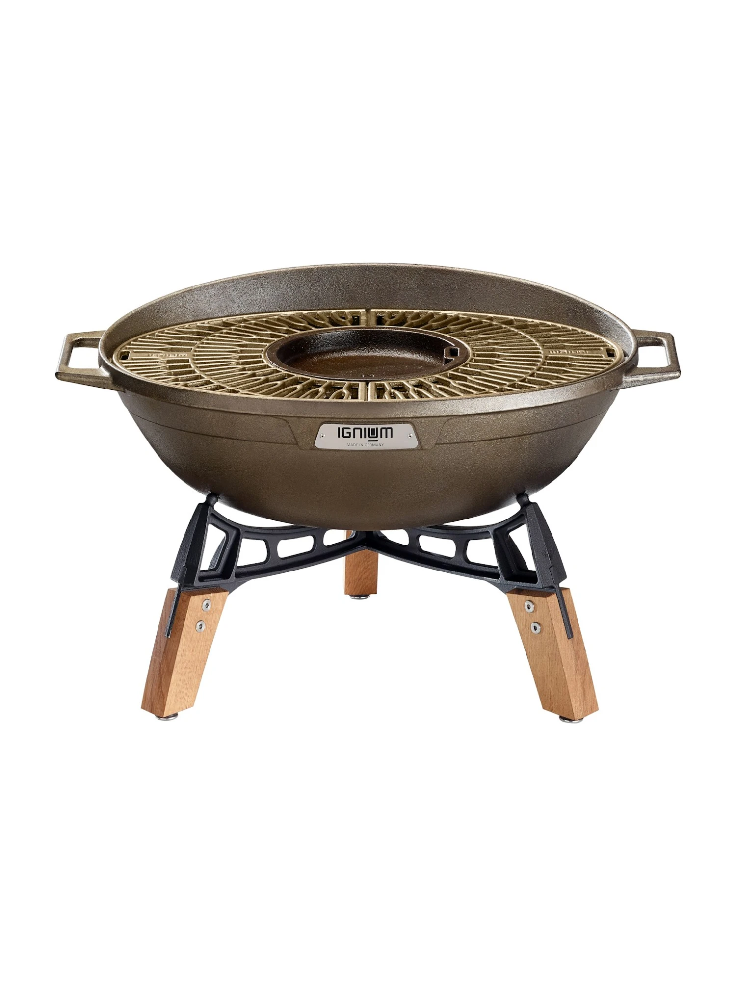 Webe Grill Geschaft -Webe Grill Geschaft TARAN Fire Feuerschale mit Grill seitlich Hersteller Ignium 300dpi