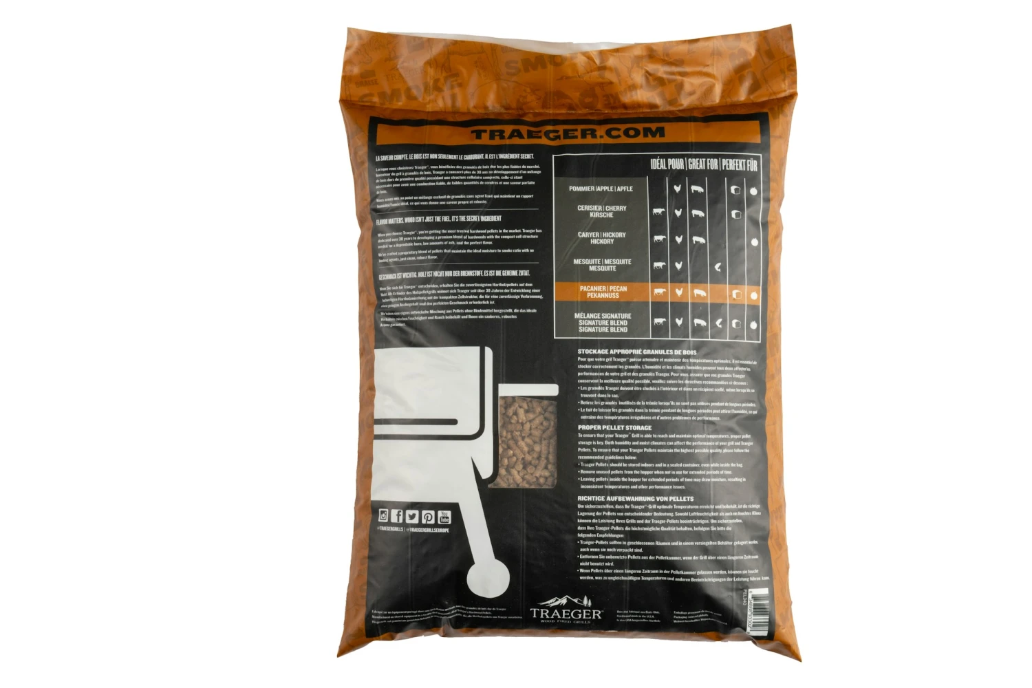 Traeger Hartholz Pellets Pecan, 9 Kg Beutel – Bild 2