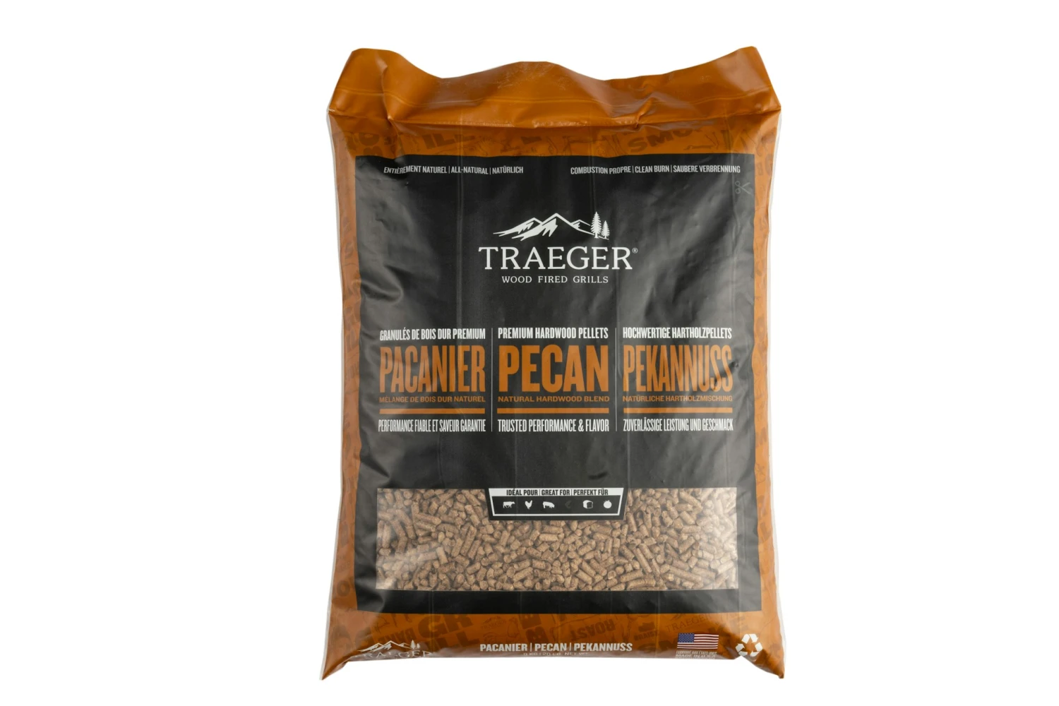 Traeger Hartholz Pellets Pecan, 9 Kg Beutel