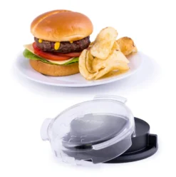 Broil King Burgerpresse Deluxe -Webe Grill Geschaft broi 62475 Burger Press Propped 01