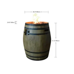 Gardenforma Gas Feuerstelle Porvoo -Webe Grill Geschaft feuerstelle porvoo holzfass optik 7