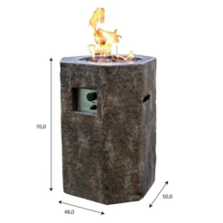 Gardenforma Gas Feuerstelle Tambora -Webe Grill Geschaft feuerstelle tambora basaltoptik 5