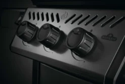 NAPOLEON Freestyle 365, 3 Hauptbrenner, Mit Sizzle Zone Seitenbrenner Und Tür, Graphit -Webe Grill Geschaft napo Freestyle Detail Knobs