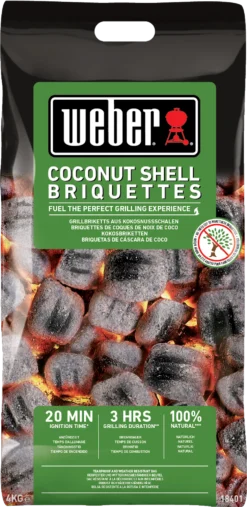 Weber Kokosnuss Briketts - 4 Kg